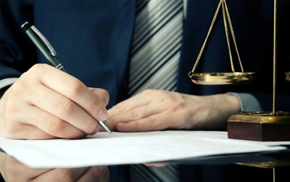Family reviewing legal documents