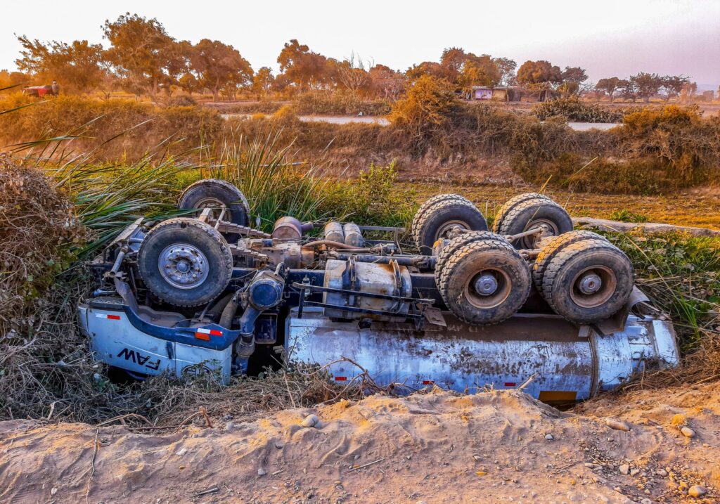 serious truck crash